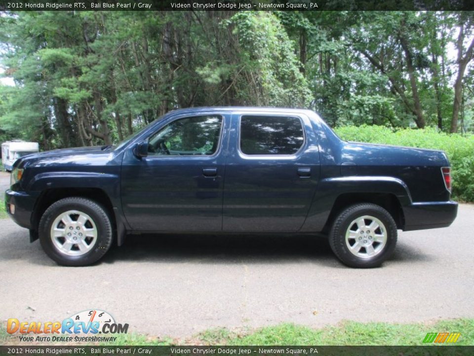 2012 Honda Ridgeline RTS Bali Blue Pearl / Gray Photo #4