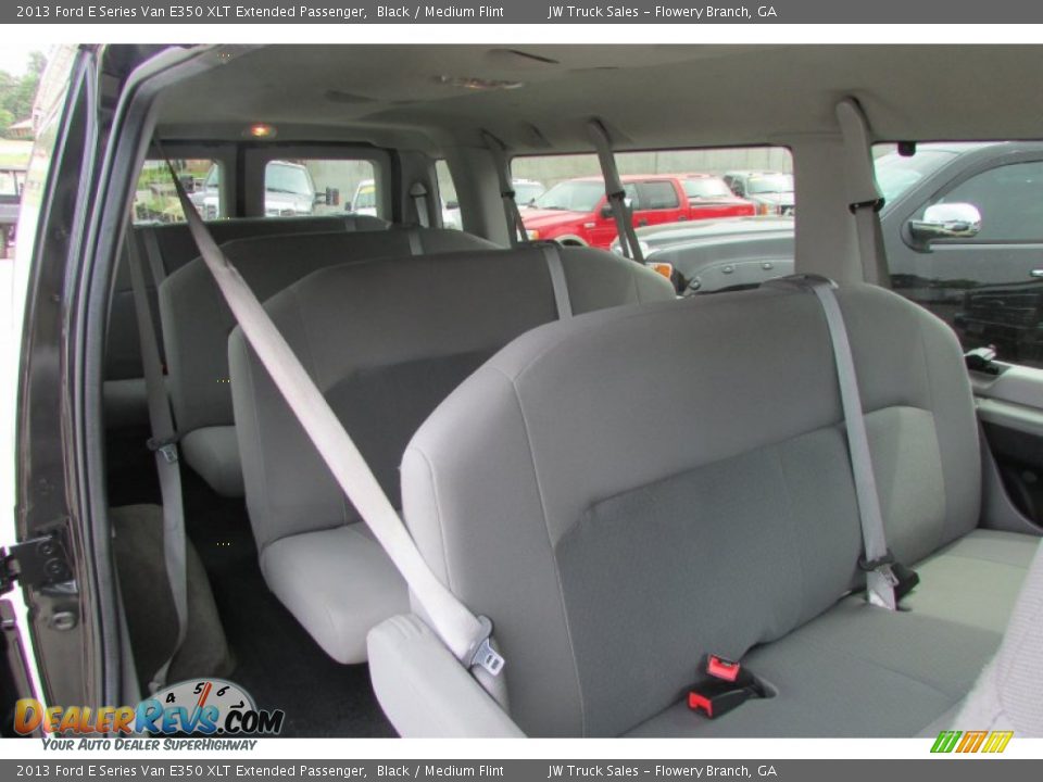 2013 Ford E Series Van E350 XLT Extended Passenger Black / Medium Flint Photo #24