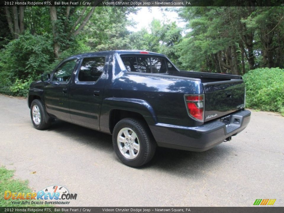 2012 Honda Ridgeline RTS Bali Blue Pearl / Gray Photo #6