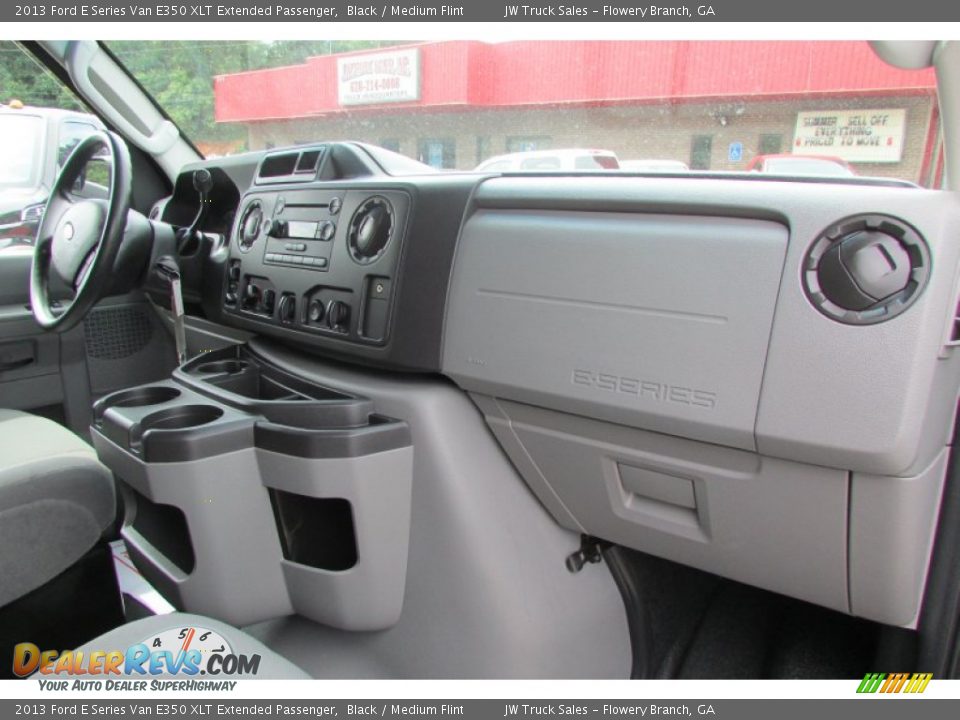 2013 Ford E Series Van E350 XLT Extended Passenger Black / Medium Flint Photo #27