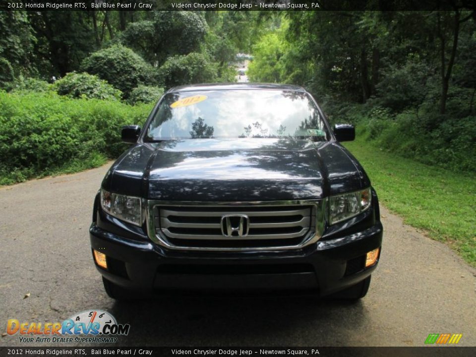 2012 Honda Ridgeline RTS Bali Blue Pearl / Gray Photo #8