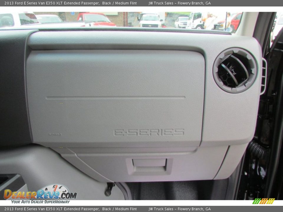 2013 Ford E Series Van E350 XLT Extended Passenger Black / Medium Flint Photo #28
