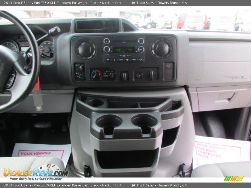 2013 Ford E Series Van E350 XLT Extended Passenger Black / Medium Flint Photo #30