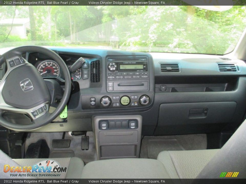2012 Honda Ridgeline RTS Bali Blue Pearl / Gray Photo #22