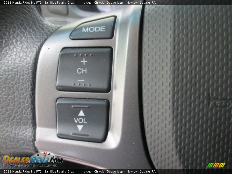 2012 Honda Ridgeline RTS Bali Blue Pearl / Gray Photo #25