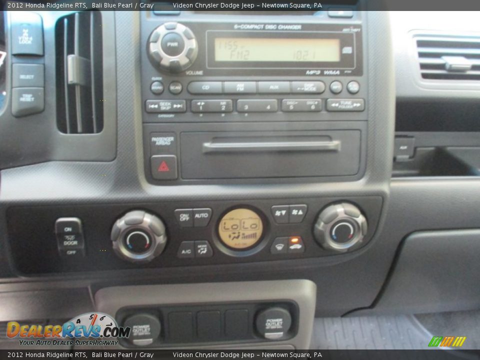 2012 Honda Ridgeline RTS Bali Blue Pearl / Gray Photo #26