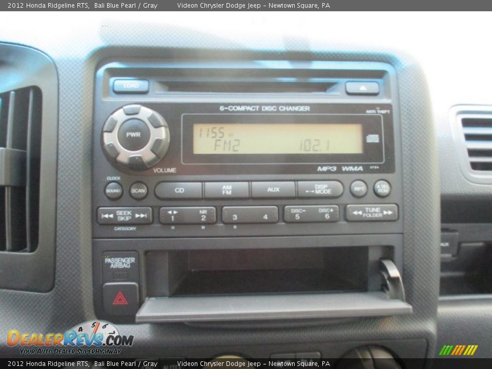 2012 Honda Ridgeline RTS Bali Blue Pearl / Gray Photo #27