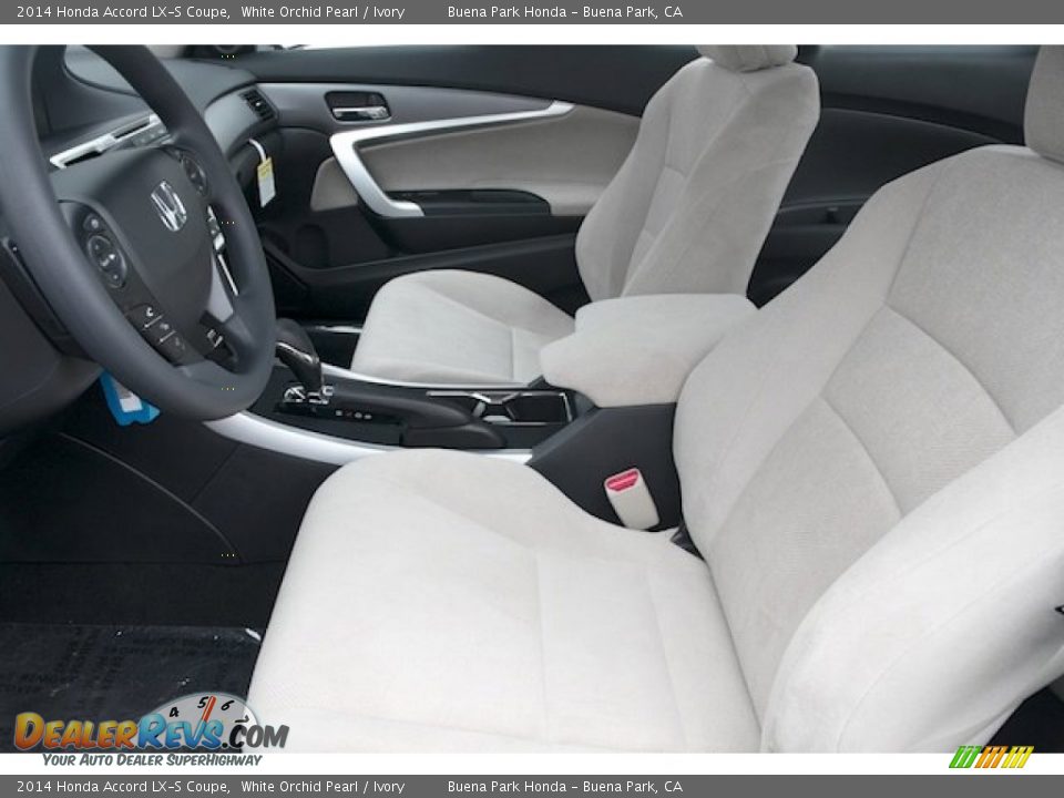 2014 Honda Accord LX-S Coupe White Orchid Pearl / Ivory Photo #9