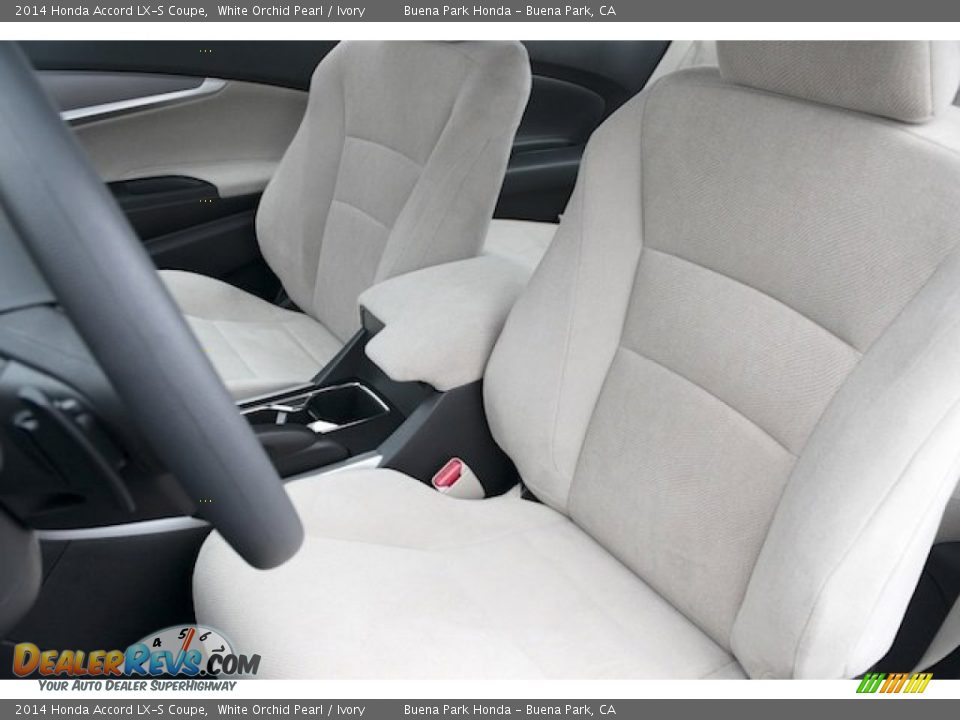 2014 Honda Accord LX-S Coupe White Orchid Pearl / Ivory Photo #13