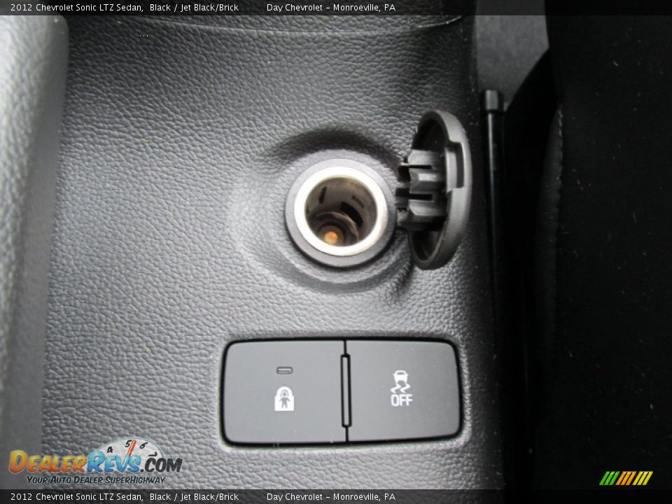 2012 Chevrolet Sonic LTZ Sedan Black / Jet Black/Brick Photo #31