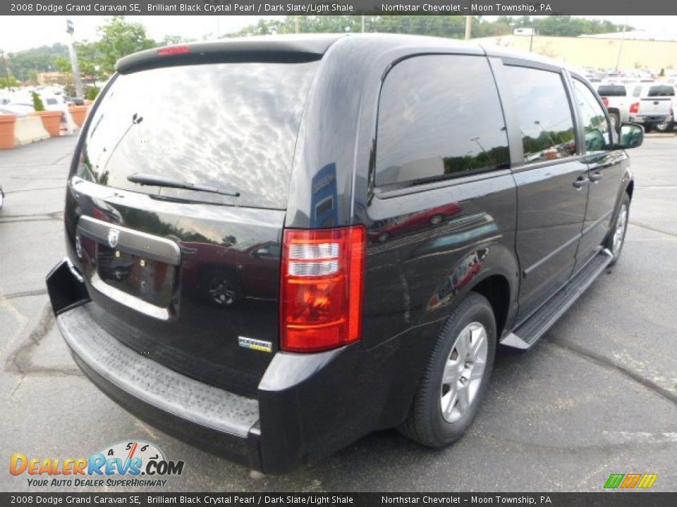 2008 Dodge Grand Caravan SE Brilliant Black Crystal Pearl / Dark Slate/Light Shale Photo #5