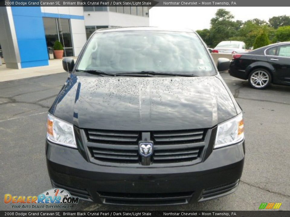 2008 Dodge Grand Caravan SE Brilliant Black Crystal Pearl / Dark Slate/Light Shale Photo #8