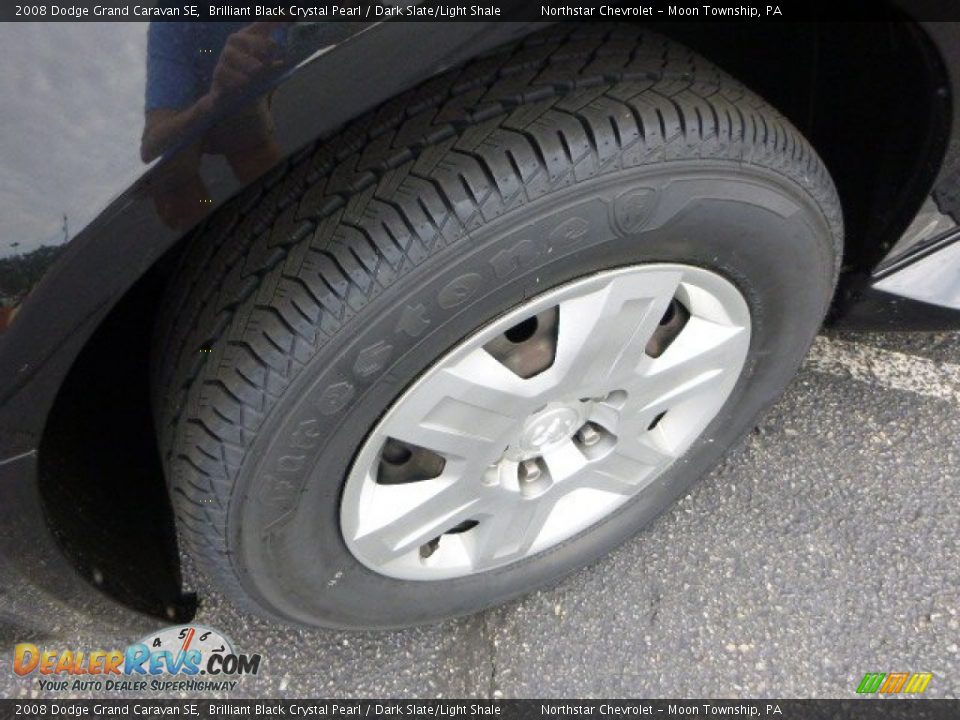2008 Dodge Grand Caravan SE Brilliant Black Crystal Pearl / Dark Slate/Light Shale Photo #9