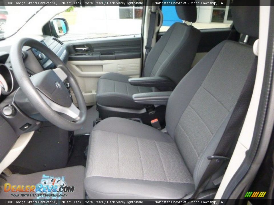 2008 Dodge Grand Caravan SE Brilliant Black Crystal Pearl / Dark Slate/Light Shale Photo #10