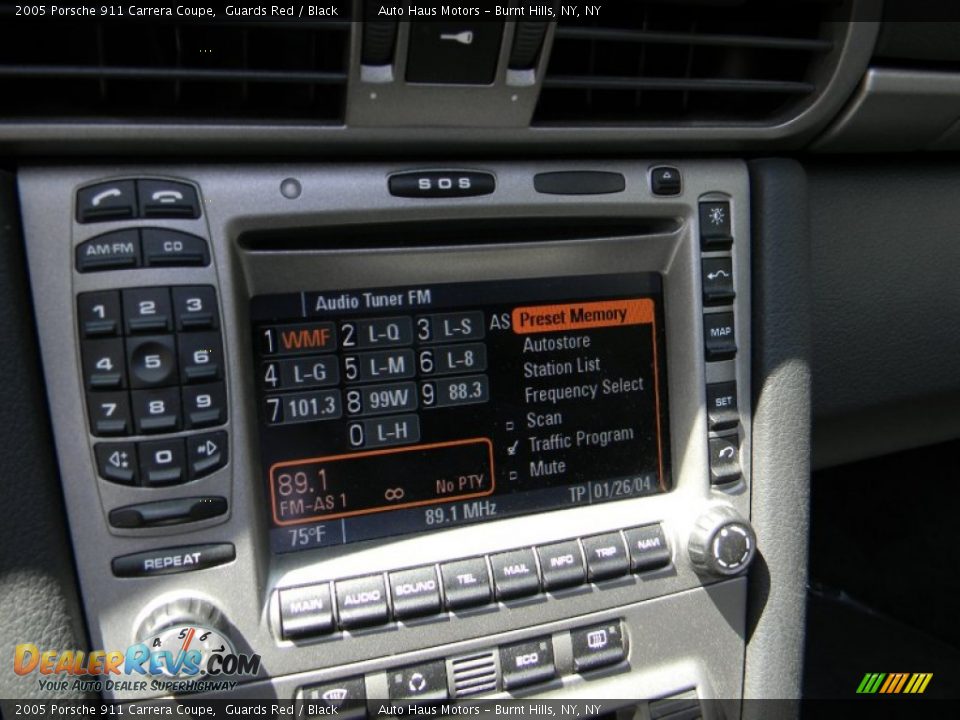 Controls of 2005 Porsche 911 Carrera Coupe Photo #13