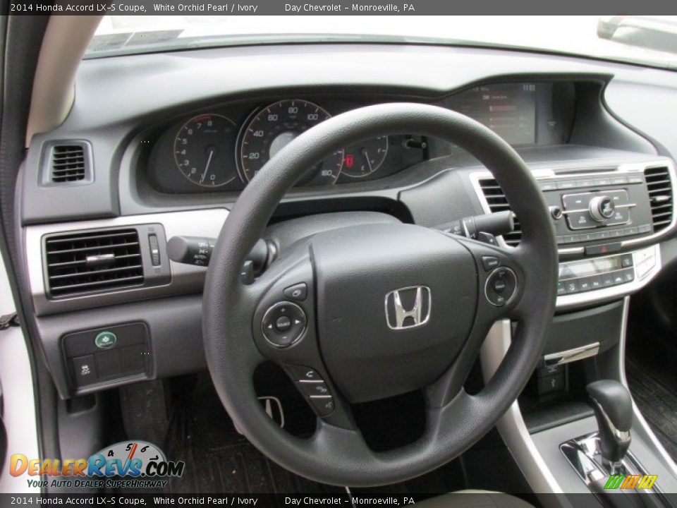 2014 Honda Accord LX-S Coupe White Orchid Pearl / Ivory Photo #20