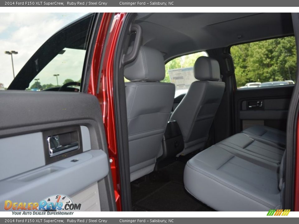2014 Ford F150 XLT SuperCrew Ruby Red / Steel Grey Photo #8