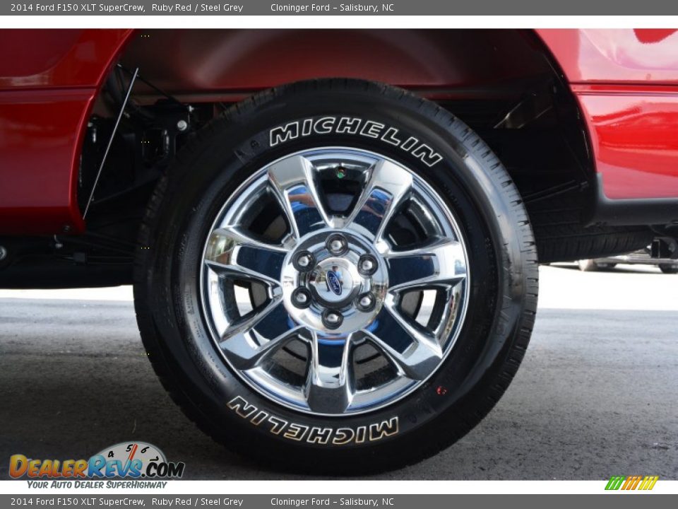 2014 Ford F150 XLT SuperCrew Ruby Red / Steel Grey Photo #11
