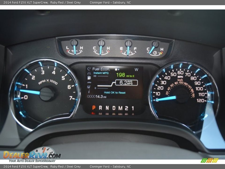 2014 Ford F150 XLT SuperCrew Ruby Red / Steel Grey Photo #19