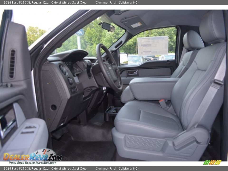 2014 Ford F150 XL Regular Cab Oxford White / Steel Grey Photo #6