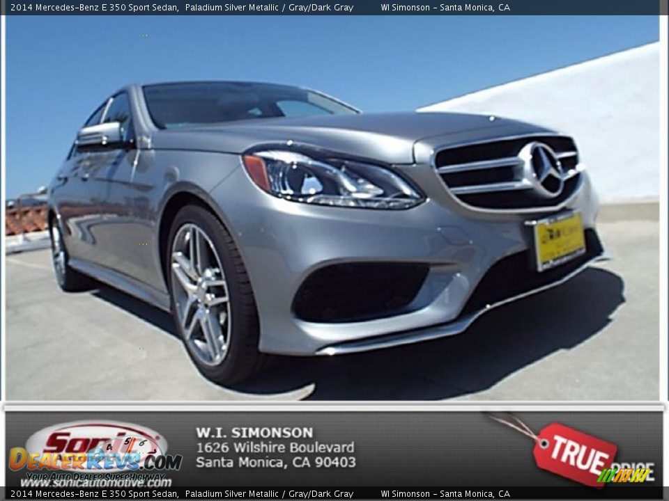 2014 Mercedes-Benz E 350 Sport Sedan Paladium Silver Metallic / Gray/Dark Gray Photo #1