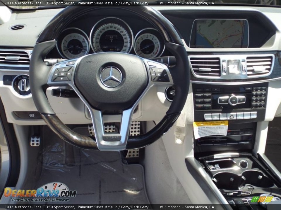 2014 Mercedes-Benz E 350 Sport Sedan Paladium Silver Metallic / Gray/Dark Gray Photo #9
