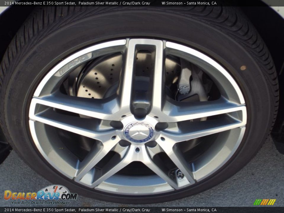 2014 Mercedes-Benz E 350 Sport Sedan Paladium Silver Metallic / Gray/Dark Gray Photo #10