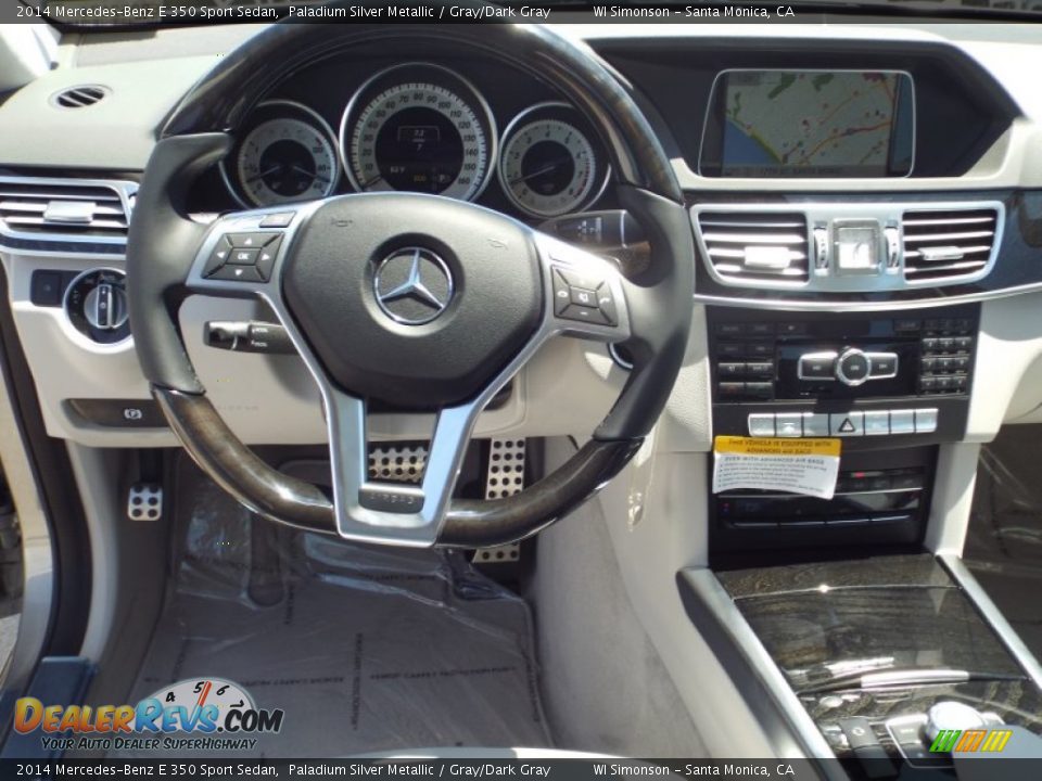 2014 Mercedes-Benz E 350 Sport Sedan Paladium Silver Metallic / Gray/Dark Gray Photo #9