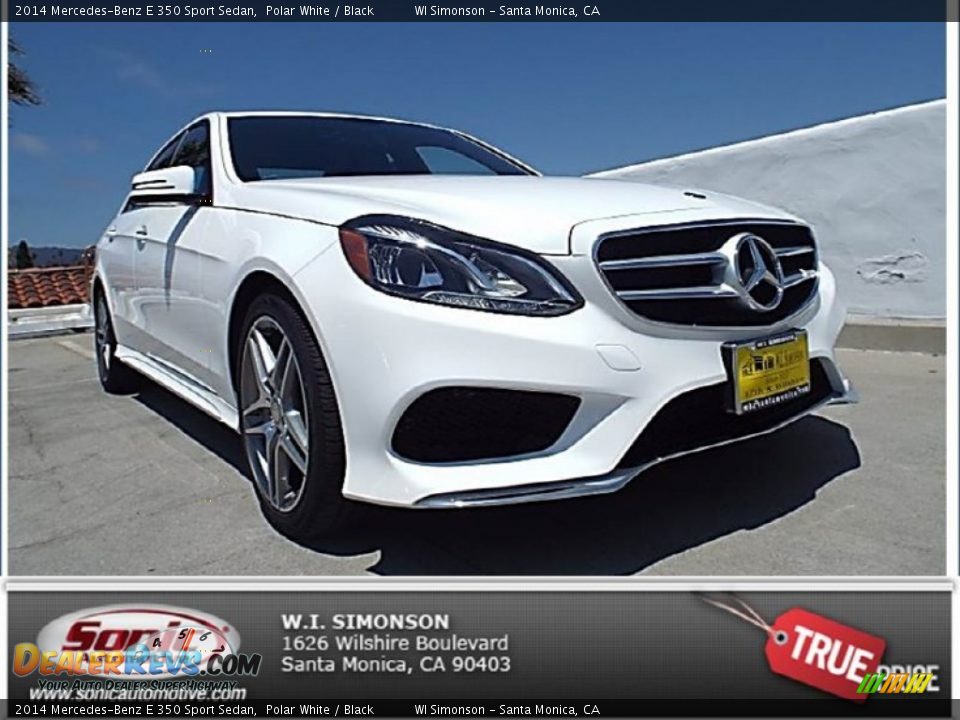 2014 Mercedes-Benz E 350 Sport Sedan Polar White / Black Photo #1