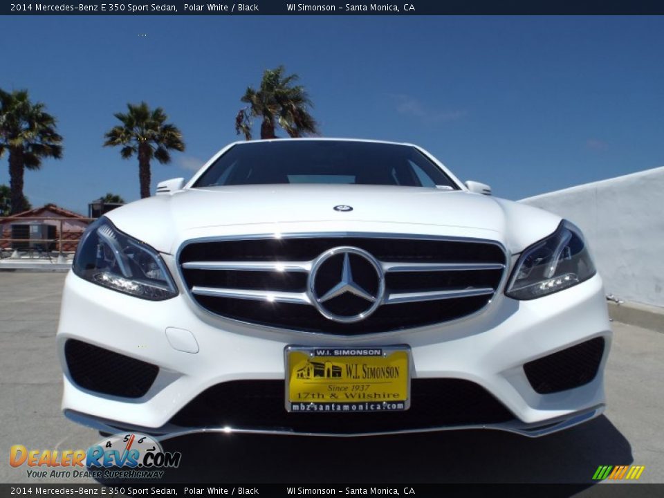 2014 Mercedes-Benz E 350 Sport Sedan Polar White / Black Photo #2