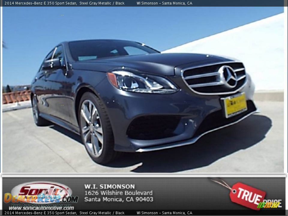 2014 Mercedes-Benz E 350 Sport Sedan Steel Gray Metallic / Black Photo #1