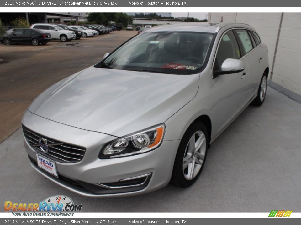 2015 Volvo V60 T5 Drive-E Bright Silver Metallic / Off-Black Photo #3