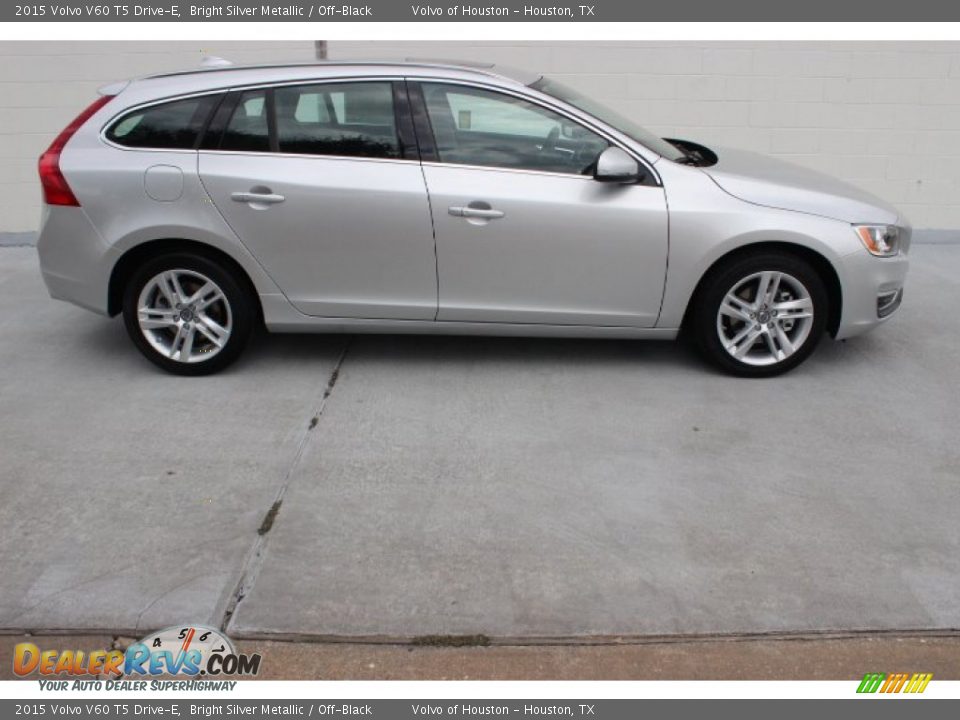 2015 Volvo V60 T5 Drive-E Bright Silver Metallic / Off-Black Photo #7