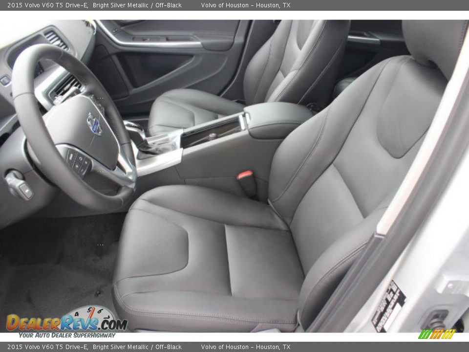 2015 Volvo V60 T5 Drive-E Bright Silver Metallic / Off-Black Photo #11