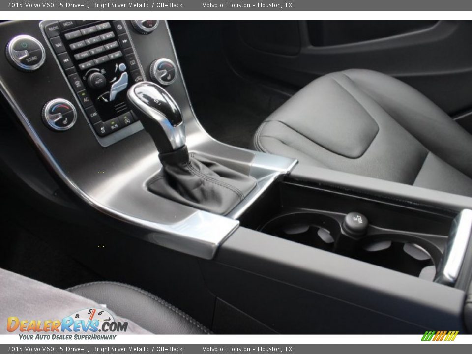 2015 Volvo V60 T5 Drive-E Bright Silver Metallic / Off-Black Photo #14
