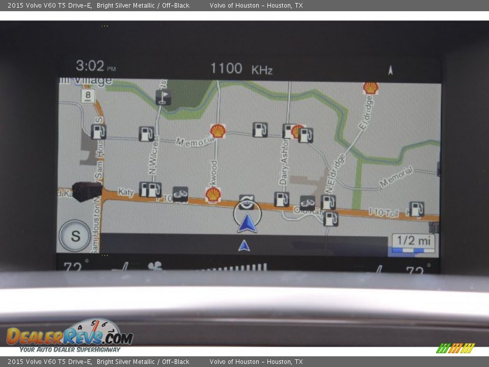 2015 Volvo V60 T5 Drive-E Bright Silver Metallic / Off-Black Photo #18