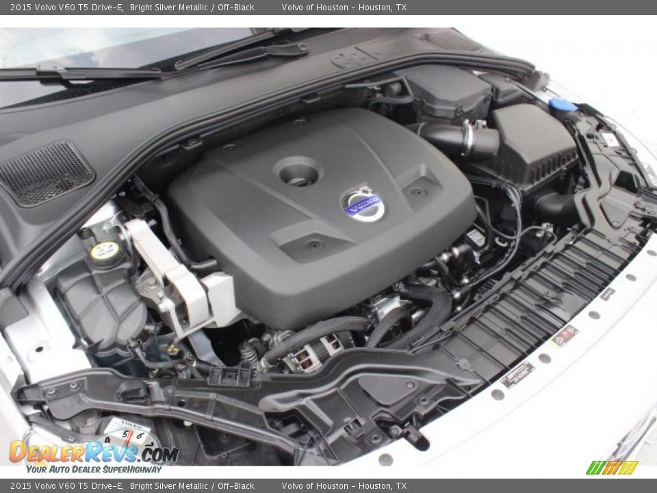 2015 Volvo V60 T5 Drive-E Bright Silver Metallic / Off-Black Photo #30