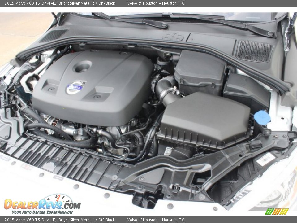 2015 Volvo V60 T5 Drive-E Bright Silver Metallic / Off-Black Photo #31