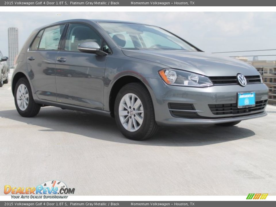 2015 Volkswagen Golf 4 Door 1.8T S Platinum Gray Metallic / Black Photo #1
