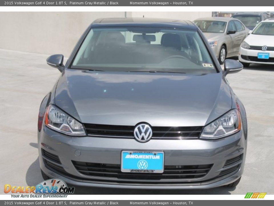 2015 Volkswagen Golf 4 Door 1.8T S Platinum Gray Metallic / Black Photo #2