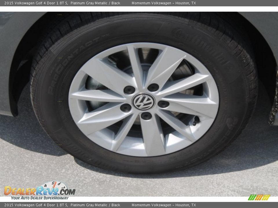 2015 Volkswagen Golf 4 Door 1.8T S Platinum Gray Metallic / Black Photo #4