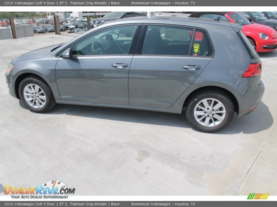 2015 Volkswagen Golf 4 Door 1.8T S Platinum Gray Metallic / Black Photo #5