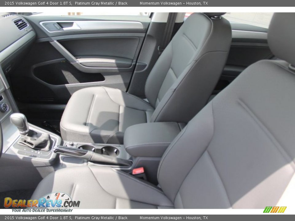 2015 Volkswagen Golf 4 Door 1.8T S Platinum Gray Metallic / Black Photo #9
