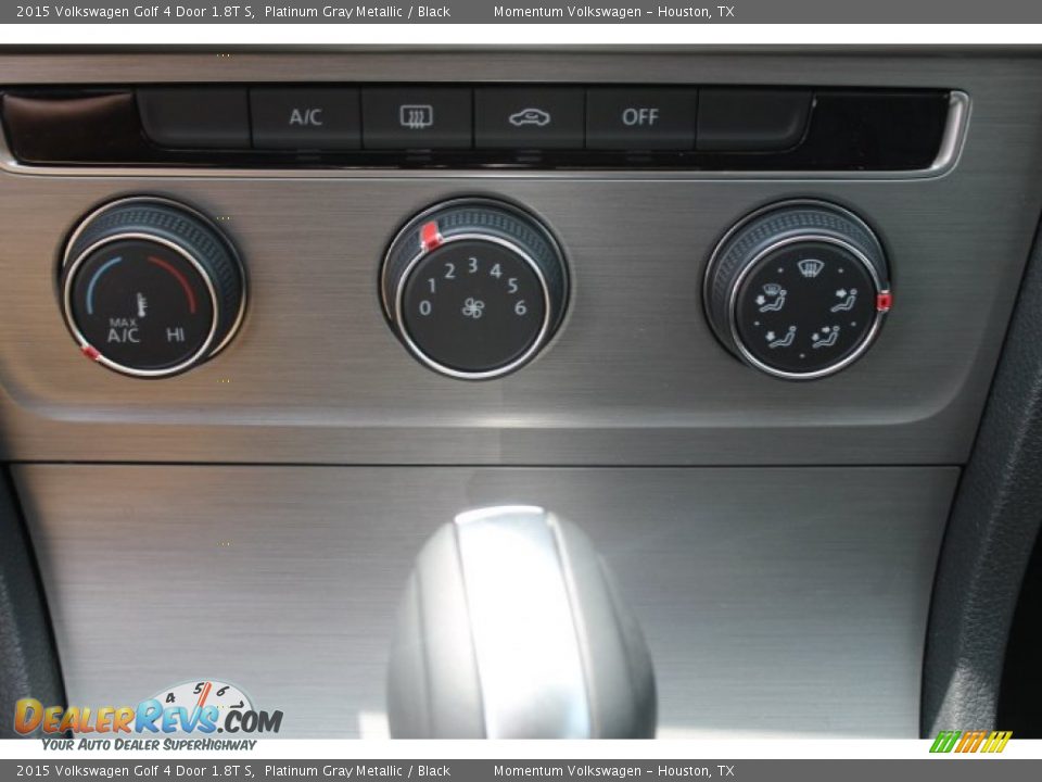 2015 Volkswagen Golf 4 Door 1.8T S Platinum Gray Metallic / Black Photo #15