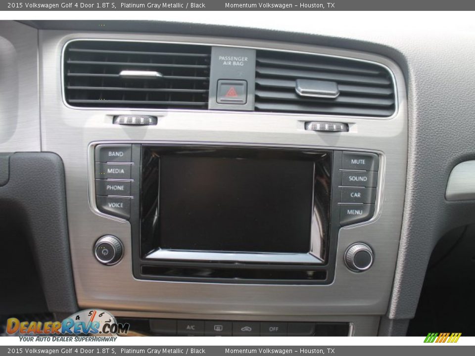 2015 Volkswagen Golf 4 Door 1.8T S Platinum Gray Metallic / Black Photo #16