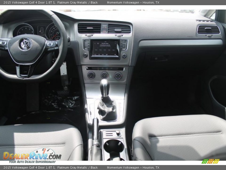 2015 Volkswagen Golf 4 Door 1.8T S Platinum Gray Metallic / Black Photo #21