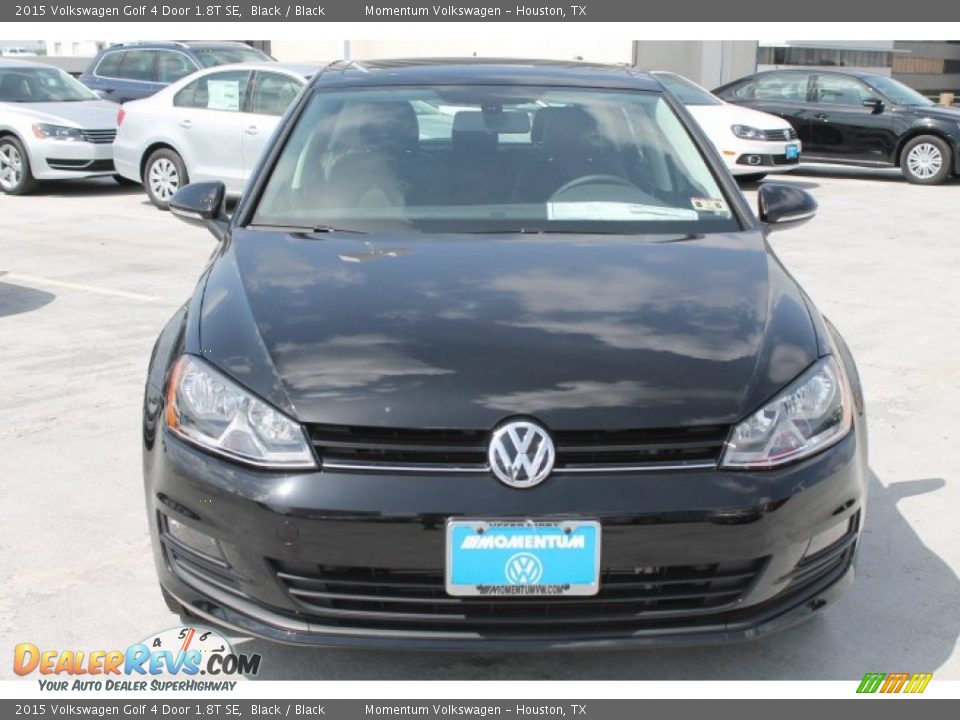 2015 Volkswagen Golf 4 Door 1.8T SE Black / Black Photo #2