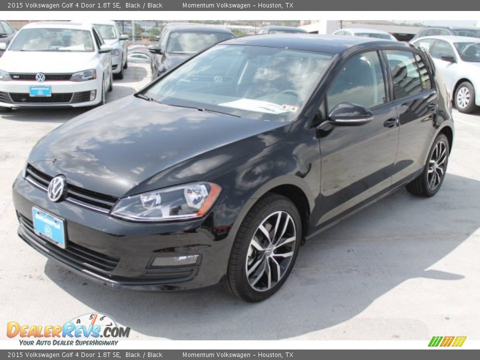 2015 Volkswagen Golf 4 Door 1.8T SE Black / Black Photo #3