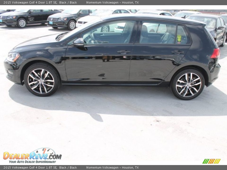 Black 2015 Volkswagen Golf 4 Door 1.8T SE Photo #5