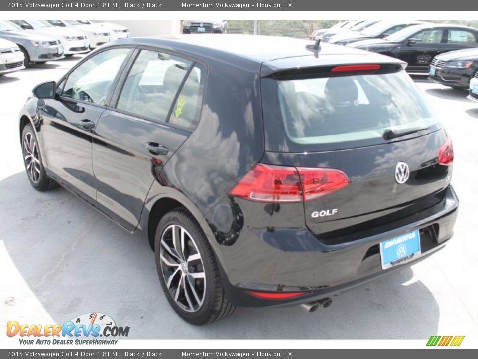 2015 Volkswagen Golf 4 Door 1.8T SE Black / Black Photo #6